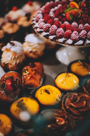 présentation des pâtisserie
